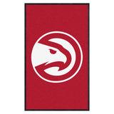 Atlanta Hawks 3X5 High-Traffic Mat with Durable Rubber Backing