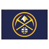 Denver Nuggets 4X6 High-Traffic Mat with Durable Rubber Backing