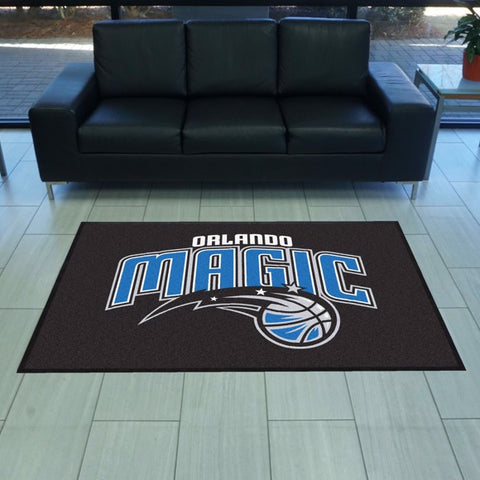 Orlando Magic 4X6 High-Traffic Mat with Durable Rubber Backing
