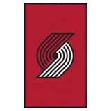 Portland Trail Blazers 3X5 High-Traffic Mat with Durable Rubber Backing