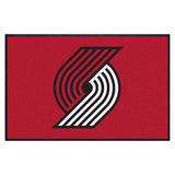 Portland Trail Blazers 4X6 High-Traffic Mat with Durable Rubber Backing