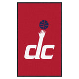 Washington Wizards 3X5 High-Traffic Mat with Durable Rubber Backing