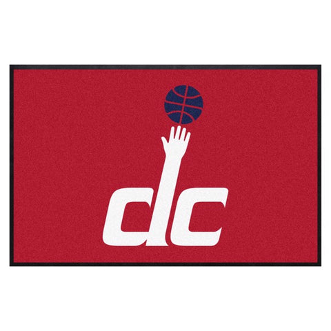 Washington Wizards 4X6 High-Traffic Mat with Durable Rubber Backing