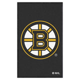 Boston Bruins 3X5 High-Traffic Mat with Durable Rubber Backing