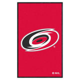 Carolina Hurricanes 3X5 High-Traffic Mat with Durable Rubber Backing