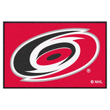 Carolina Hurricanes 4X6 High-Traffic Mat with Durable Rubber Backing