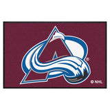 Colorado Avalanche 4X6 High-Traffic Mat with Durable Rubber Backing
