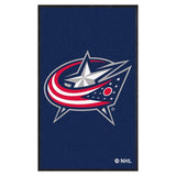 Columbus Blue Jackets 3X5 High-Traffic Mat with Durable Rubber Backing