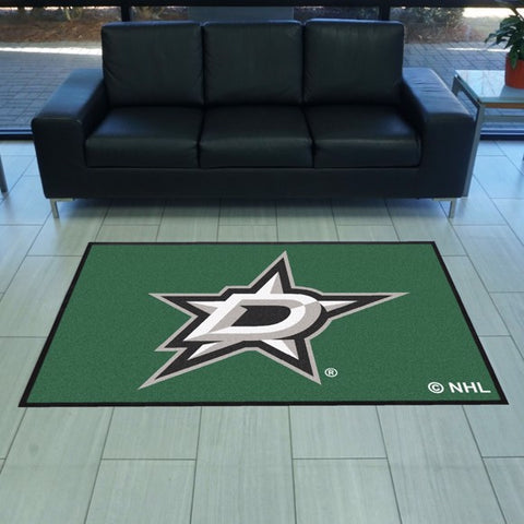 Dallas Stars 4X6 High-Traffic Mat with Durable Rubber Backing