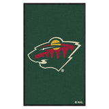 Minnesota Wild 3X5 High-Traffic Mat with Durable Rubber Backing