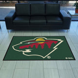 Minnesota Wild 4X6 High-Traffic Mat with Durable Rubber Backing