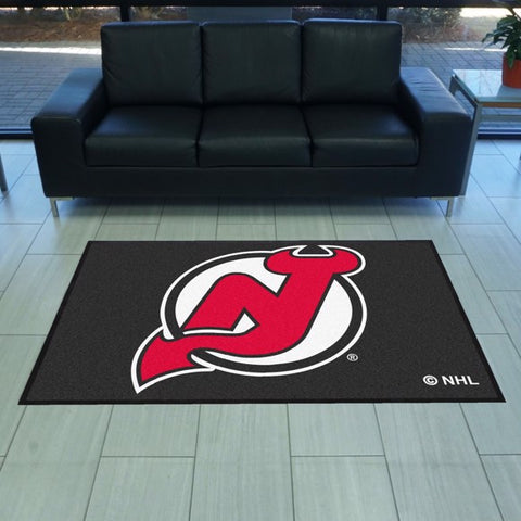 New Jersey Devils 4X6 High-Traffic Mat with Durable Rubber Backing