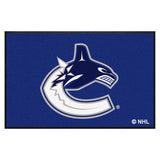 Vancouver Canucks 4X6 High-Traffic Mat with Durable Rubber Backing 43"x67" - Landscape Orientation - Indoor