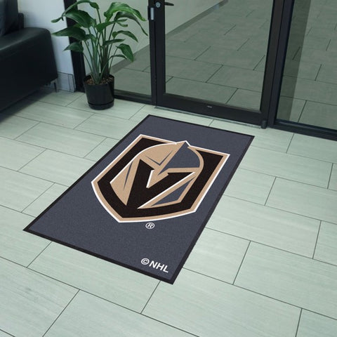Vegas Golden Knights 3X5 High-Traffic Mat with Durable Rubber Backing