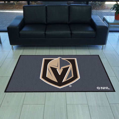 Vegas Golden Knights 4X6 High-Traffic Mat with Durable Rubber Backing