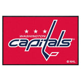 Washington Capitals 4X6 High-Traffic Mat with Durable Rubber Backing 43"x67" - Landscape Orientation - Indoor