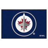 Winnipeg Jets 4X6 High-Traffic Mat with Durable Rubber Backing