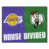 NBA House Divided - LA Lakers / Celtics Mat