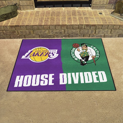 NBA House Divided - LA Lakers / Celtics Mat
