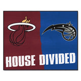 NBA House Divided -Miami Heat / Orlando Magic Mat