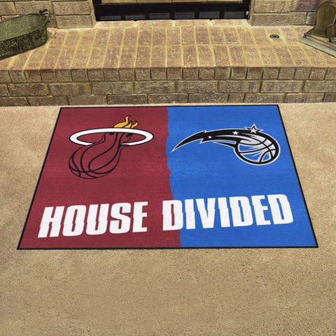 NBA House Divided -Miami Heat / Orlando Magic Mat