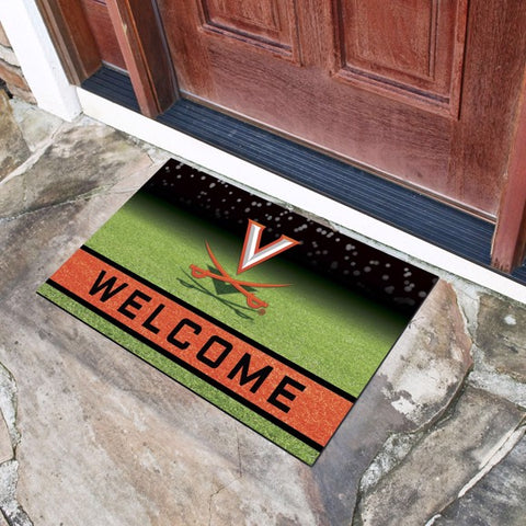 Virginia Cavaliers Crumb Rubber Door Mat NCAA Outdoor - 18" x 30"