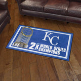 Kansas City Royals Dynasty 3x5 MLB Plush Area Rug - 36" x 60"