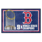 Boston Red Sox Dynasty 4x6 MLB Plush Area Rug - 44" x 71"