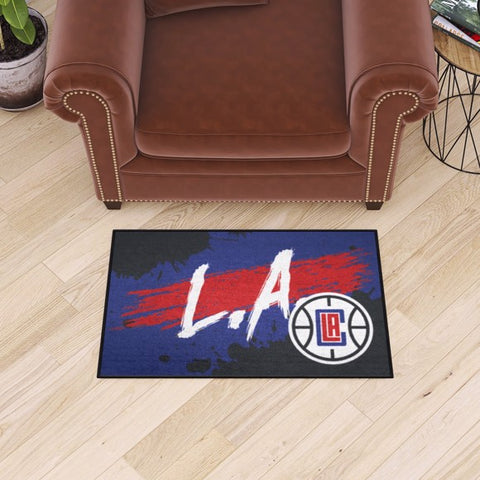 Los Angeles Clippers Starter Mat - Slogan NBA Accent Rug - 19" x 30"