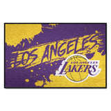 Los Angeles Lakers Starter Mat - Slogan NBA Accent Rug - 19" x 30"