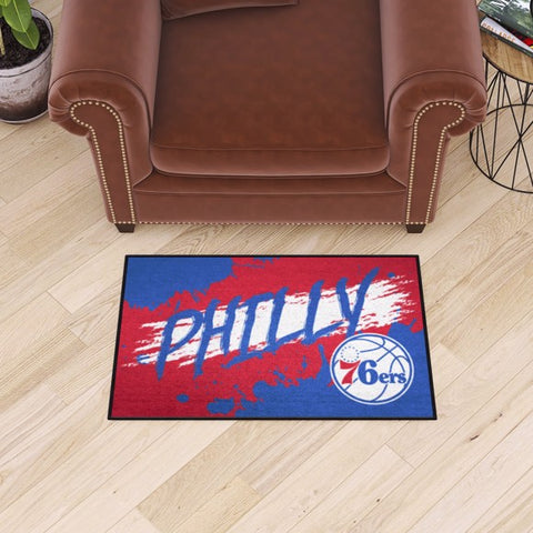 Philadelphia 76ers Starter Mat - Slogan NBA - 19" x 30"