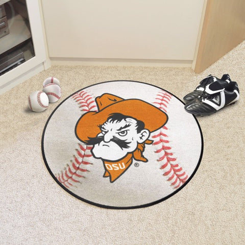 Oklahoma State Cowboys Baseball Mat - Round - 27" diameter