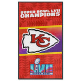 Kansas City Chiefs Super Bowl LVII 3X5 Logo Mat - Portrait