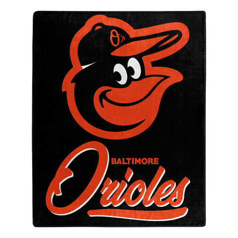 Baltimore Orioles Blanket 50x60 Raschel Signature Design