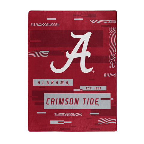 Alabama Crimson Tide Blanket 60x80 Raschel Digitize Design