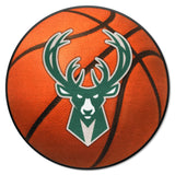 Milwaukee Bucks Basketball Rug - 27in. Diameter