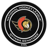 Ottawa Senators Hockey Puck Rug - 27in. Diameter