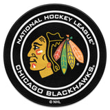 Chicago Blackhawks Hockey Puck Rug - 27in. Diameter
