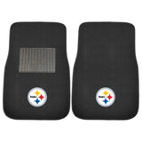 Pittsburgh Steelers Embroidered Car Mat Set - 2 Pieces