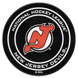 New Jersey Devils Hockey Puck Rug - 27in. Diameter