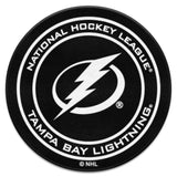 Tampa Bay Lightning Hockey Puck Rug - 27in. Diameter