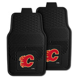 Calgary Flames Heavy Duty Car Mat Set - 2 Pieces