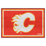 Calgary Flames 5ft. x 8 ft. Plush Area Rug