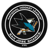 San Jose Sharks Hockey Puck Rug - 27in. Diameter