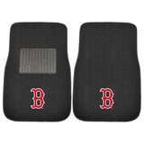 Boston Red Sox Embroidered Car Mat Set - 2 Pieces