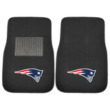 New England Patriots Embroidered Car Mat Set - 2 Pieces
