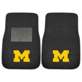 Michigan Wolverines Embroidered Car Mat Set - 2 Pieces