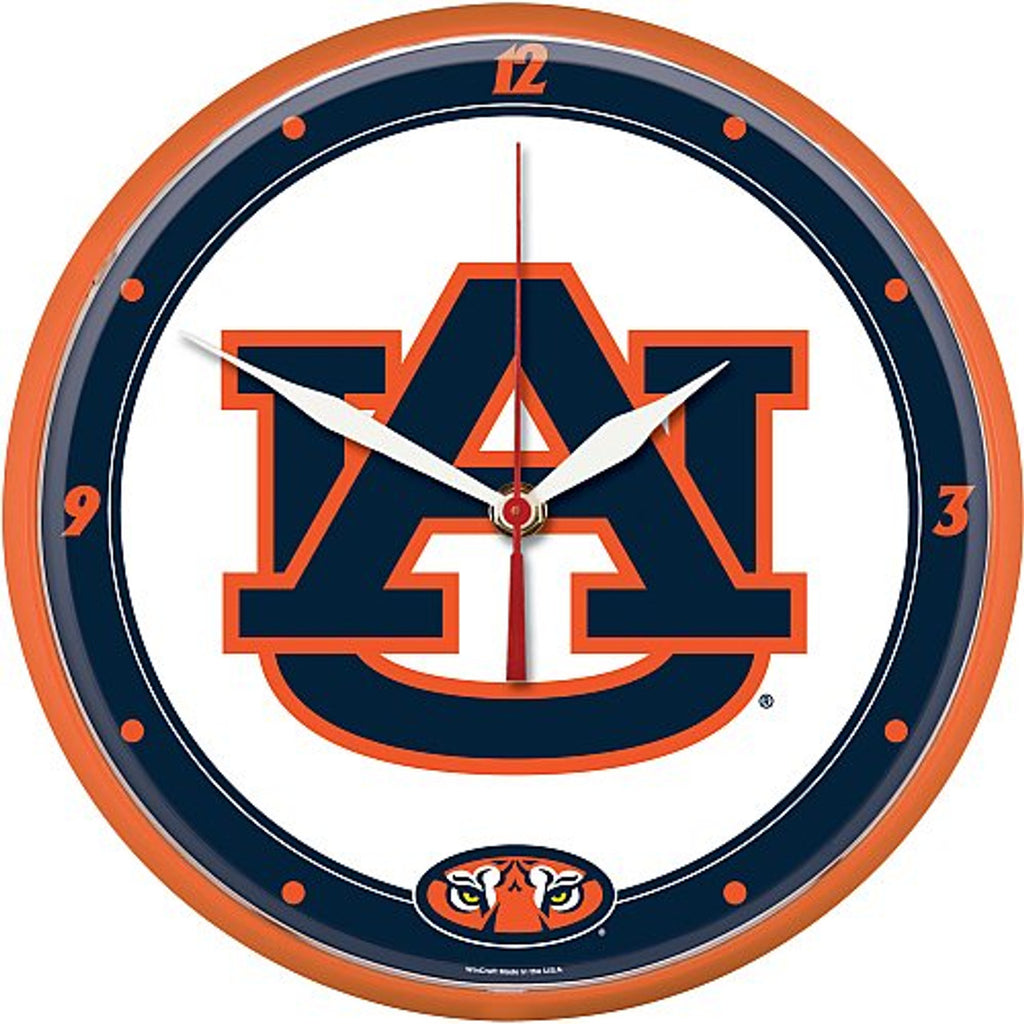 Auburn Tigers Clock Round Wall Style - Special Order