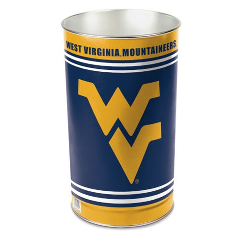 West Virginia Mountaineers Wastebasket 15 Inch - Special Order