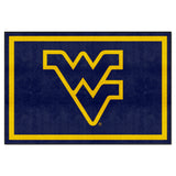 West Virginia Mountaineers 5ft. x 8 ft. Plush Area Rug